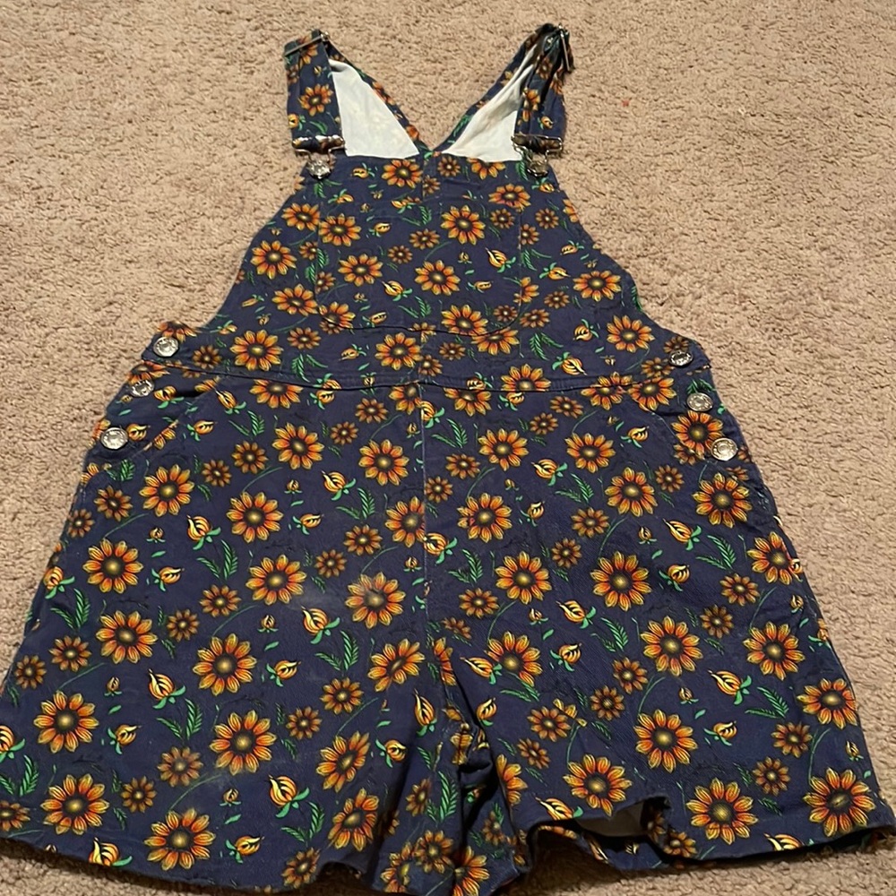Minga sunflower Overall Shorts